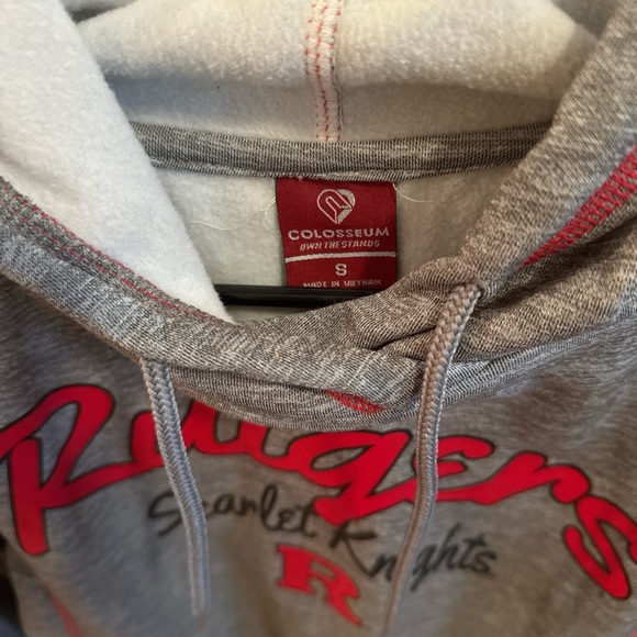 Gray and Red Rutgers Hoodie - Picture 2 of 3